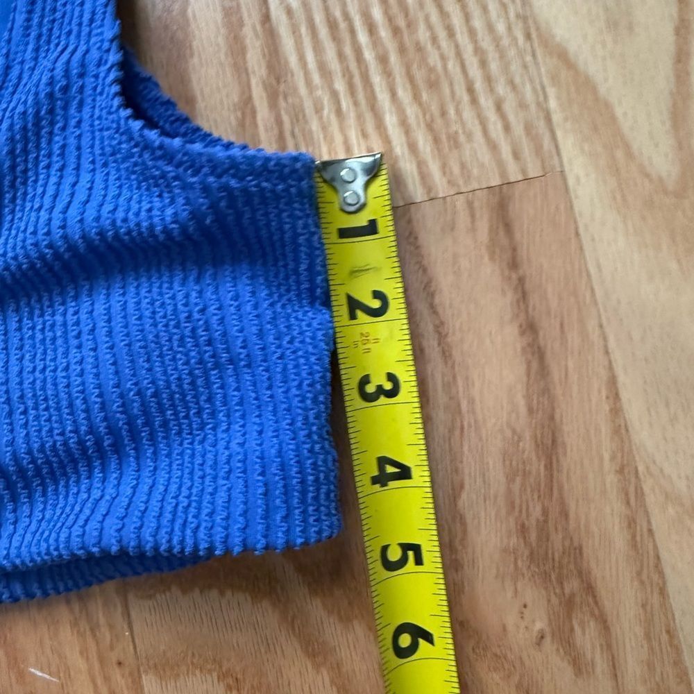 Old Navy Vibrant Blue and black swimsuit - Picture 2 of 12